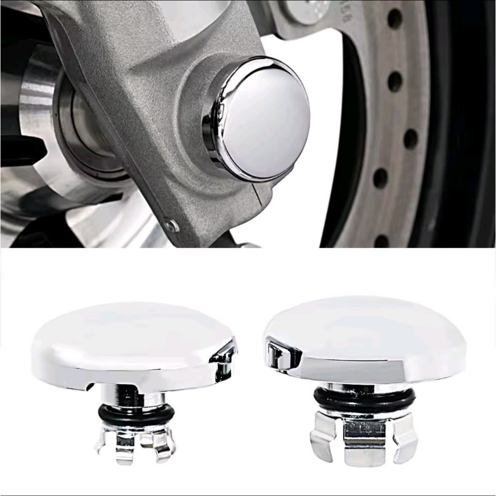 FRONT AXLE NUT CAPS FOR TOURING HARLEY DAVIDSON MOTORCYCLE 2023 2024 2025 Billet alumunium