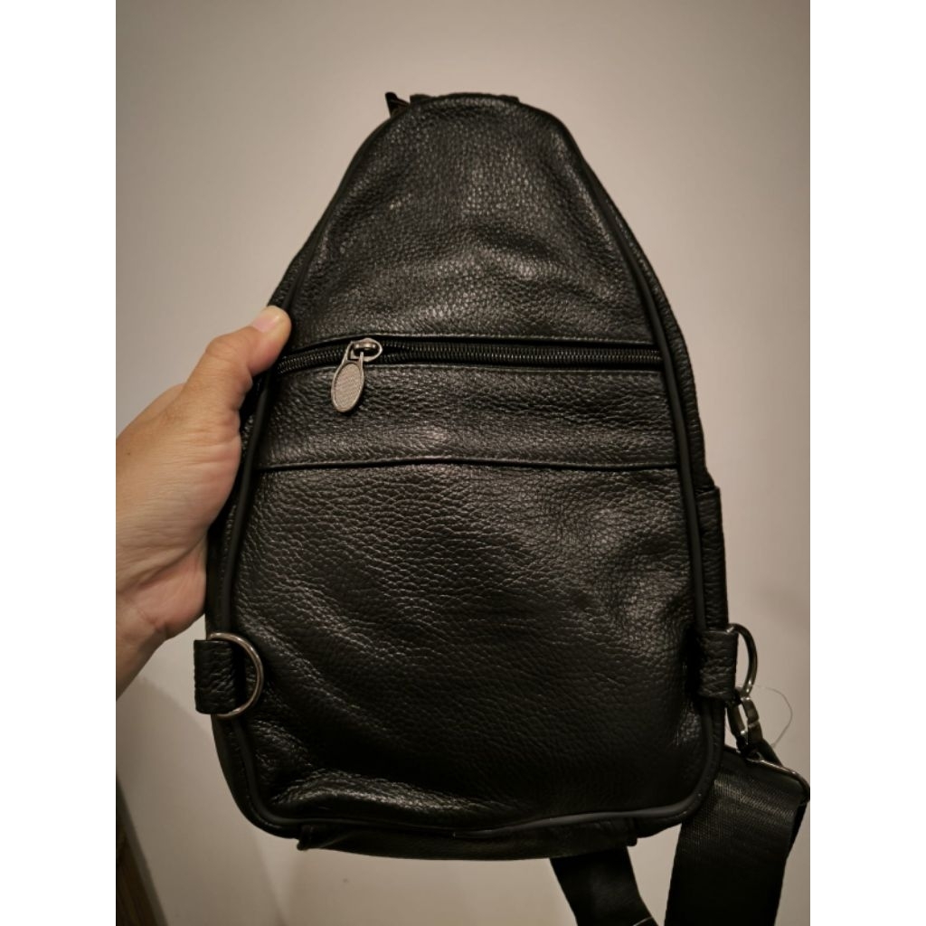 SLINGBAG tas selempang GENUINE Leather Kulit asli
