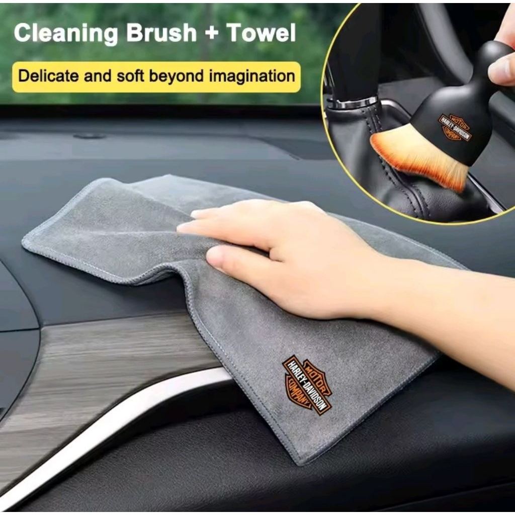 CLEANING BRUSH TOOL DUST REMOVER SUEDE FLEECE MICROFIBER WASH TOWEL