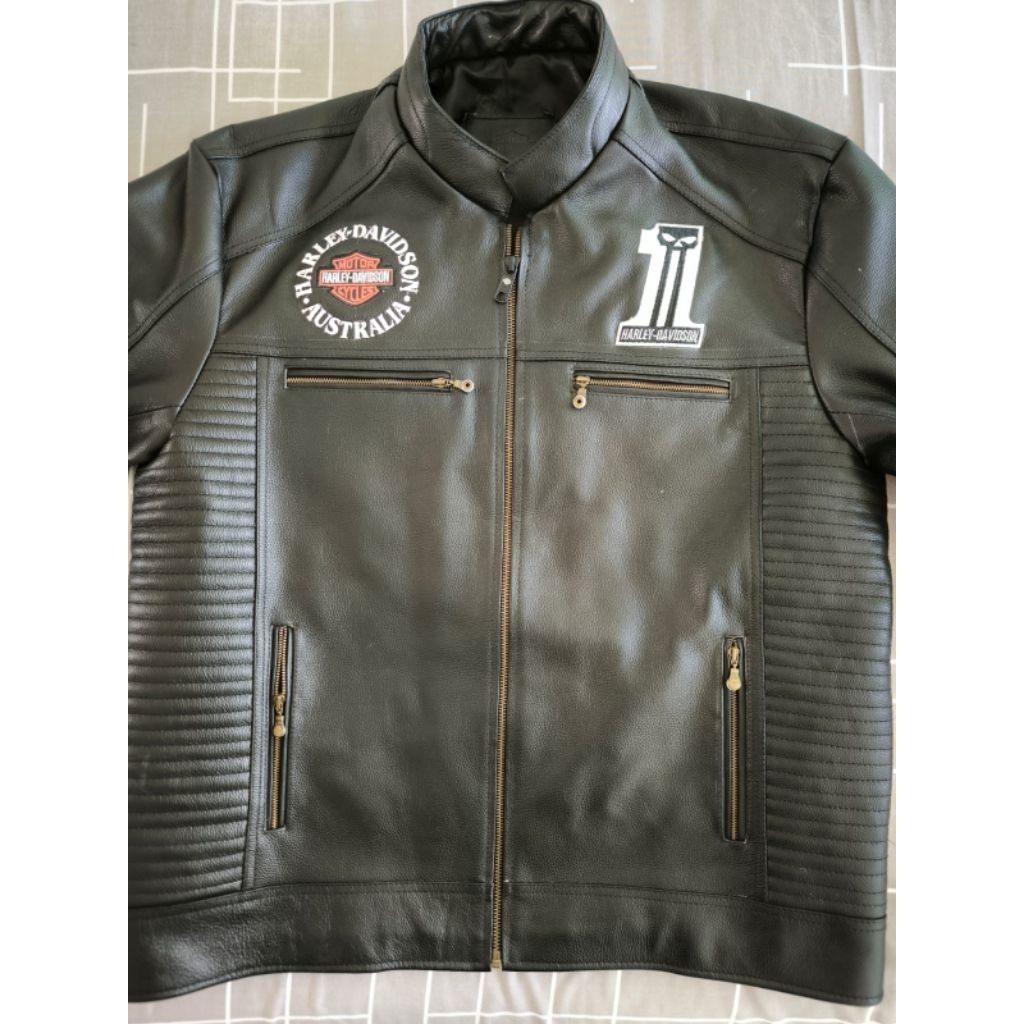 jaket kulit GENUINE LEATHER Harley davidson