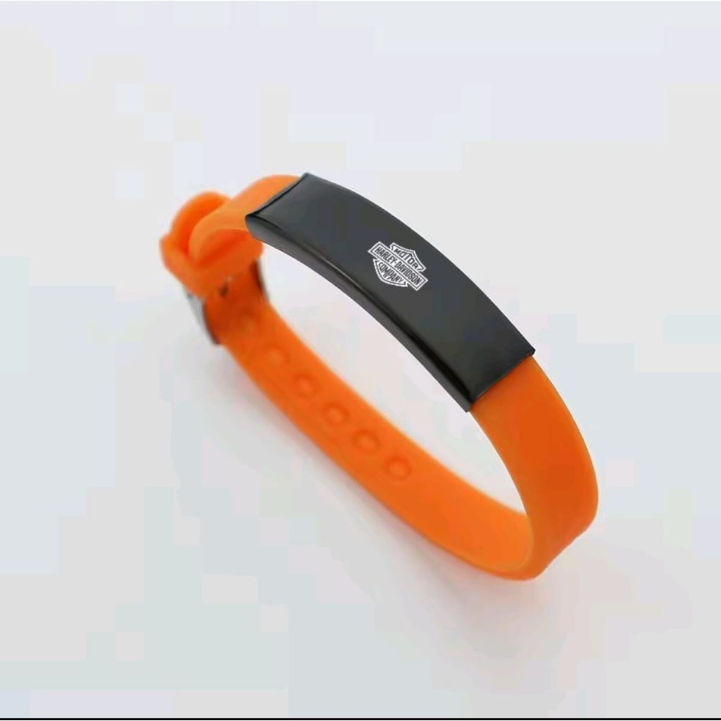 ACCESORIES SILICON RUBBER HARLEY DAVIDSON DESIGN UNISEX (gelang)