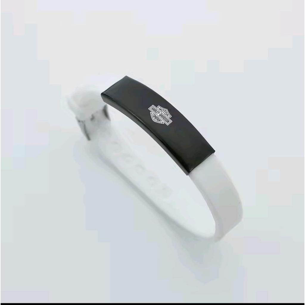 ACCESORIES SILICON RUBBER HARLEY DAVIDSON DESIGN UNISEX (gelang)