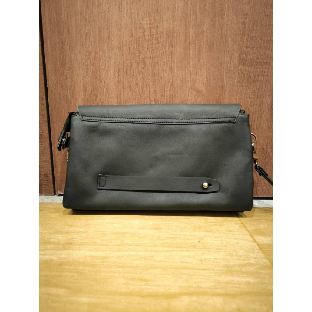 HANDBAG GENUINE LEATHER HITAM KULIT ASLI MOTIF HARLEY DAVIDSON