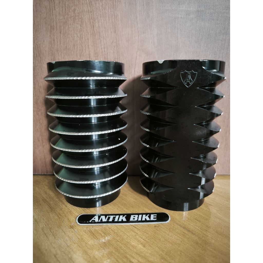 FORK boots cover retro diamond cut second Arlen Ness kondisi 80% Harley Davidson motorcycles 1 set 2 pcs