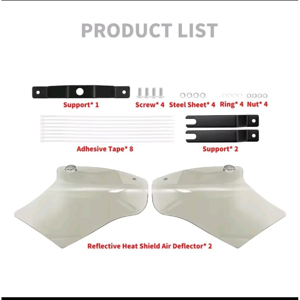 DEFLECTOR SADDLE ABS PLASTIC ABS IMPORT SOFTAIL 2000-2017