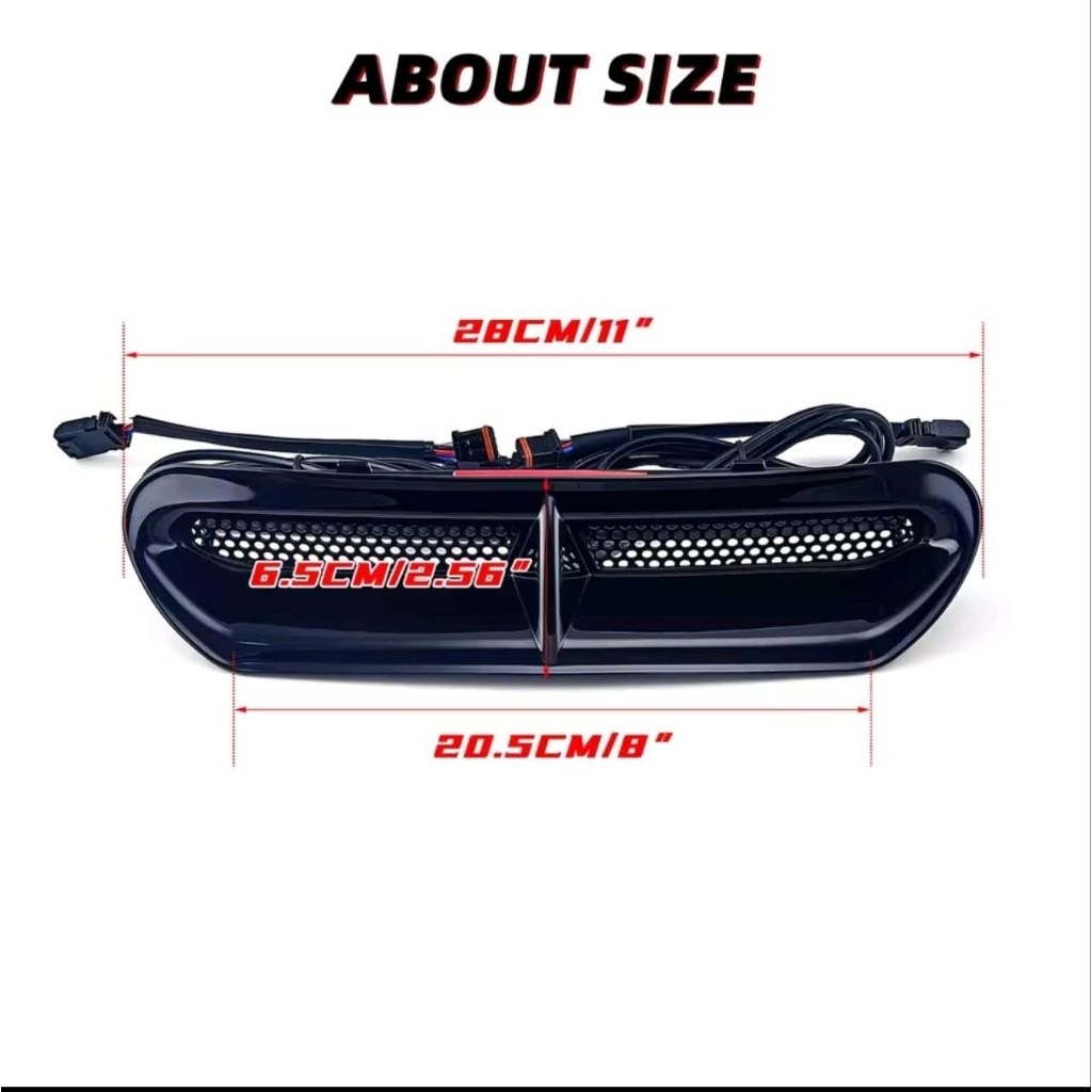 LED VENT TRIM turnlight touring 2014 -2023 Harley Davidson motorcycle street glide ultra