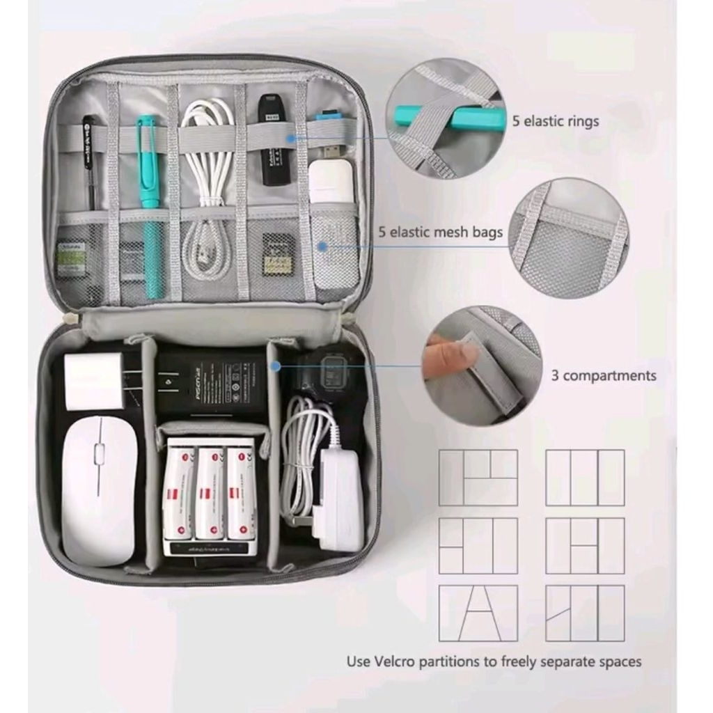 accesories travel storage bag multifunction HD design BLACK