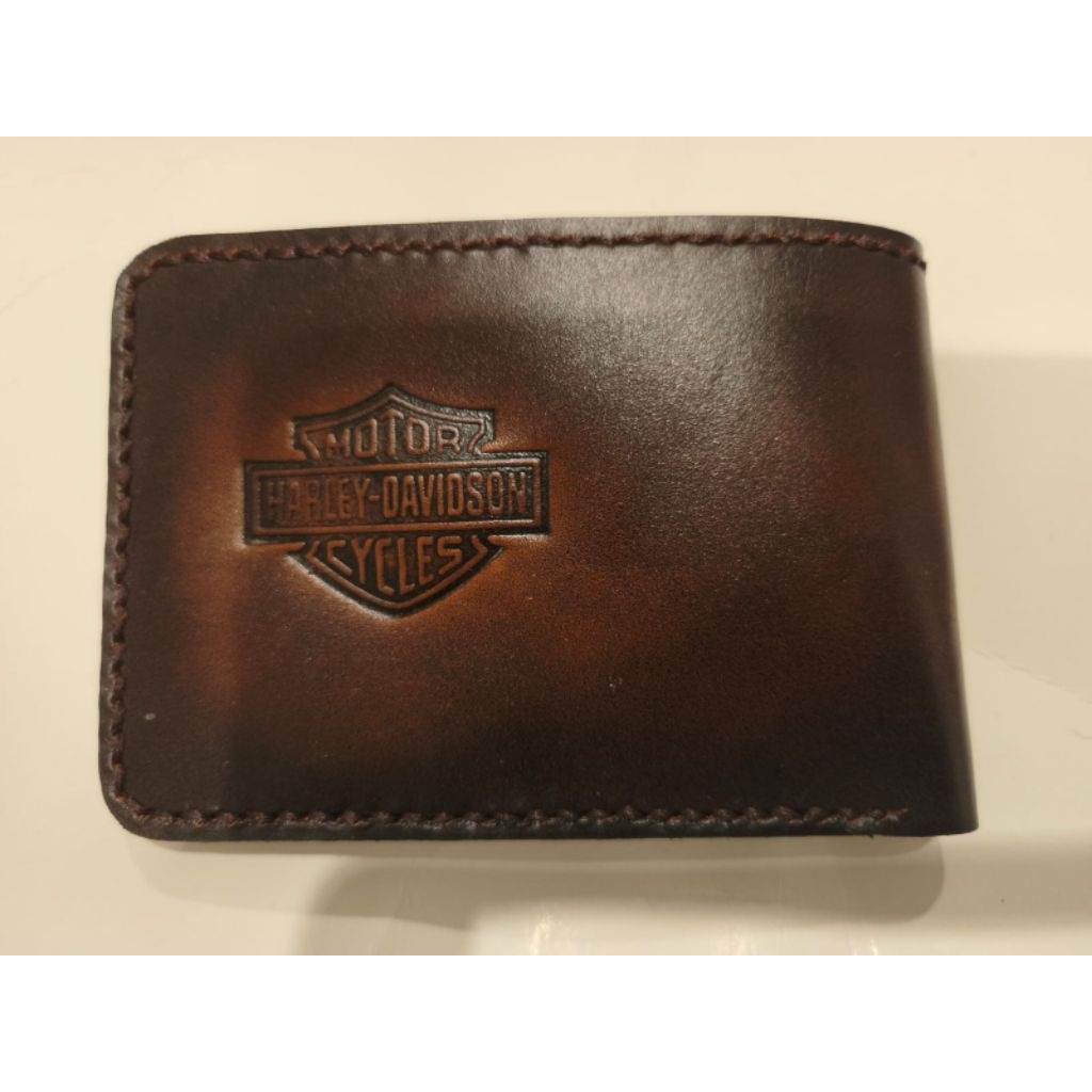 GENUINE LEATHER WALLET HARLEY DAVIDSON FOR 5 CARD / ID