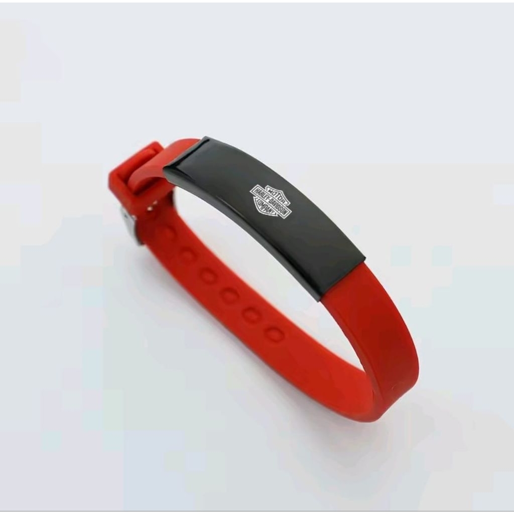 ACCESORIES SILICON RUBBER HARLEY DAVIDSON DESIGN UNISEX (gelang)