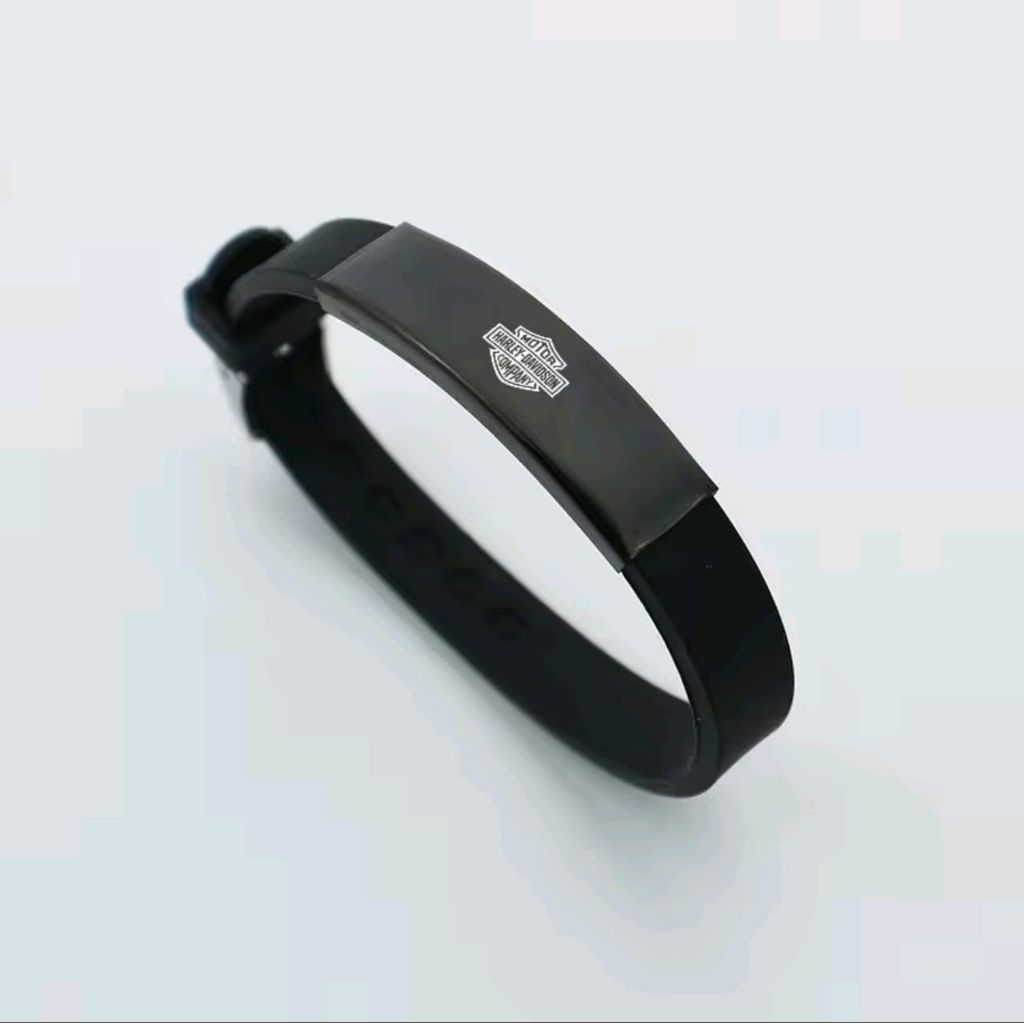 ACCESORIES SILICON RUBBER HARLEY DAVIDSON DESIGN UNISEX (gelang)