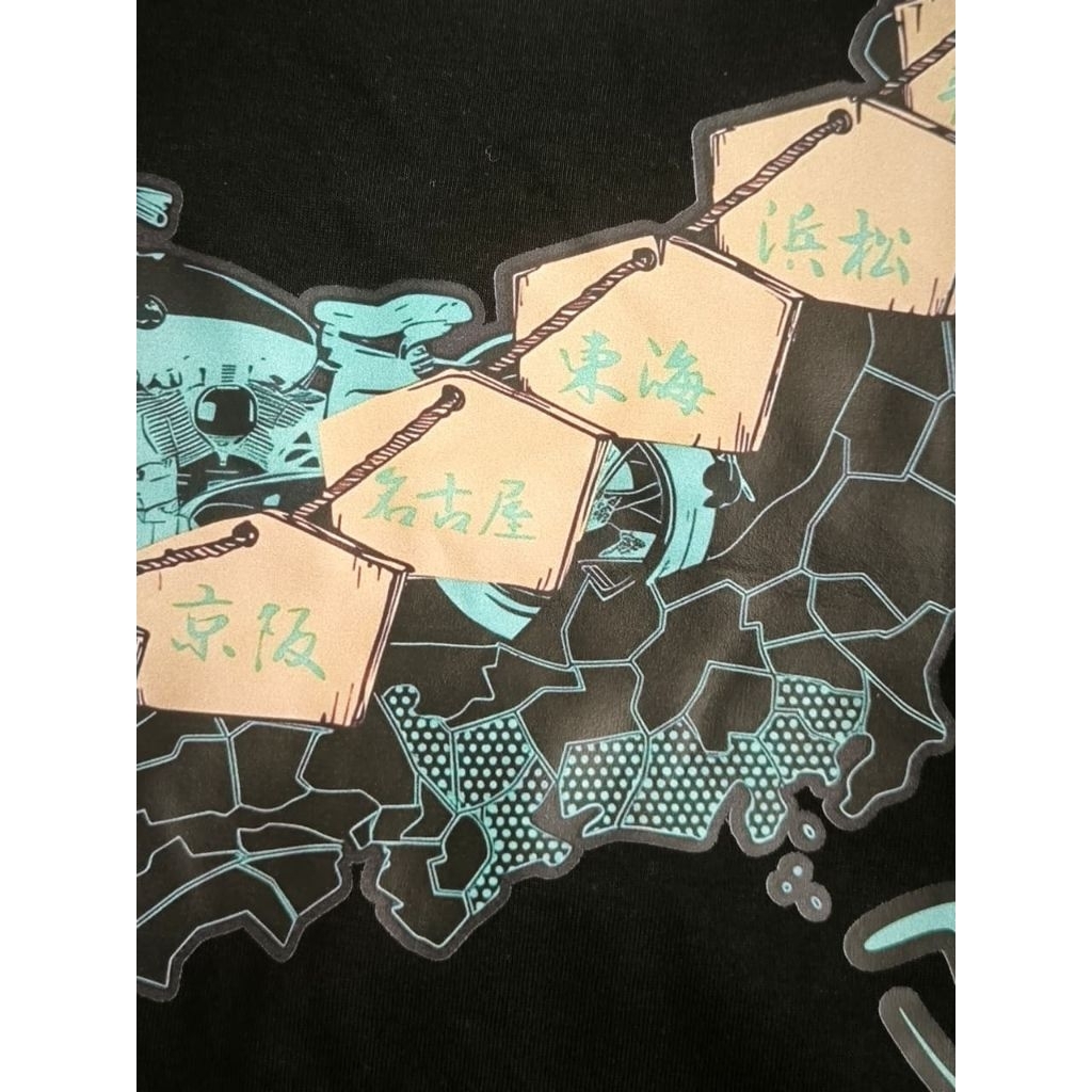 KAOS COTTON 30S BLACK TSHIRT MOTIF HD JAPAN LD54 P71