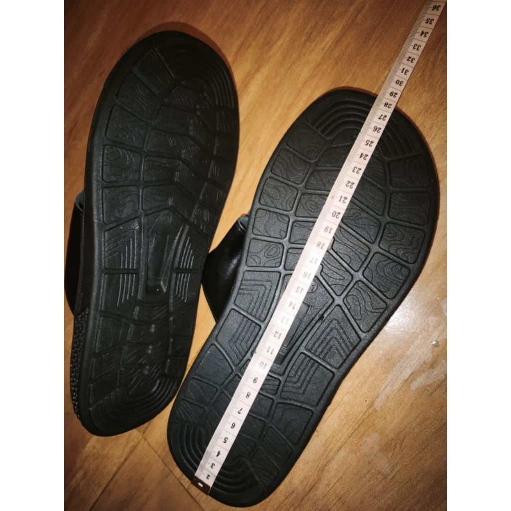 SANDAL KULIT ORI MOTIF HD SIZE 41 UK KAKI 28 CM