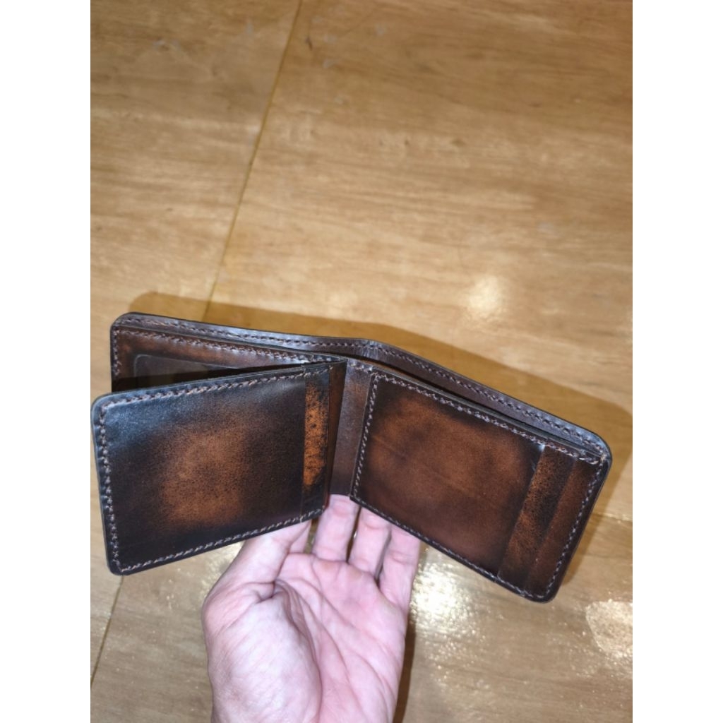 GENUINE Leather wallet for 10 for 10 card ID