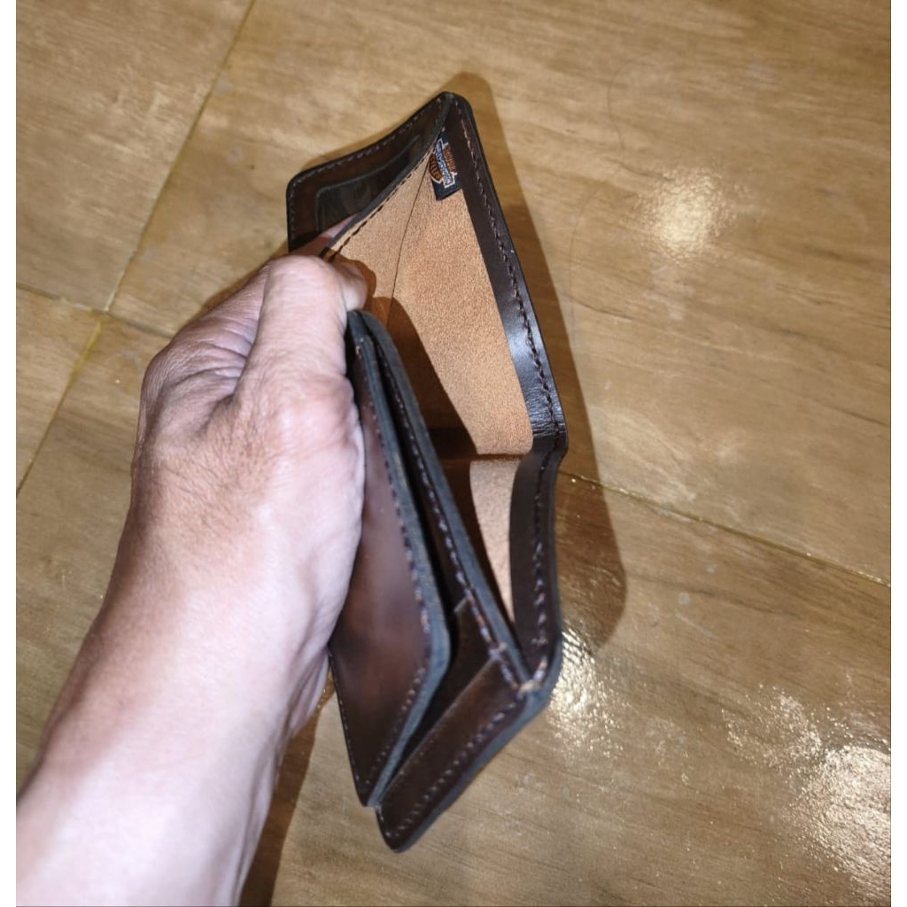 GENUINE Leather wallet for 10 for 10 card ID
