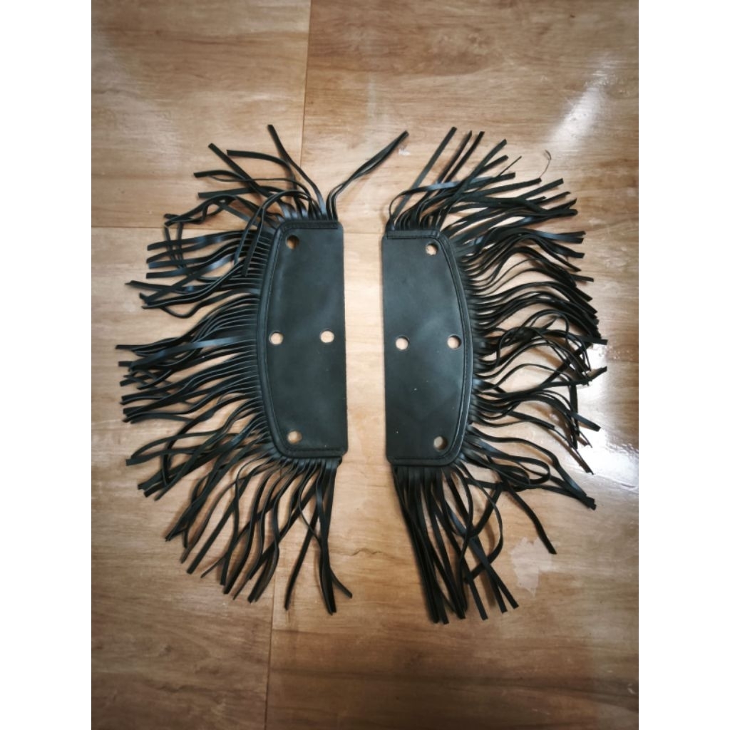 FRINGE FLOOR LEATHER FLOORBOARD SPRINGER - SOFTAIL RUMBAY SET SEPASANG