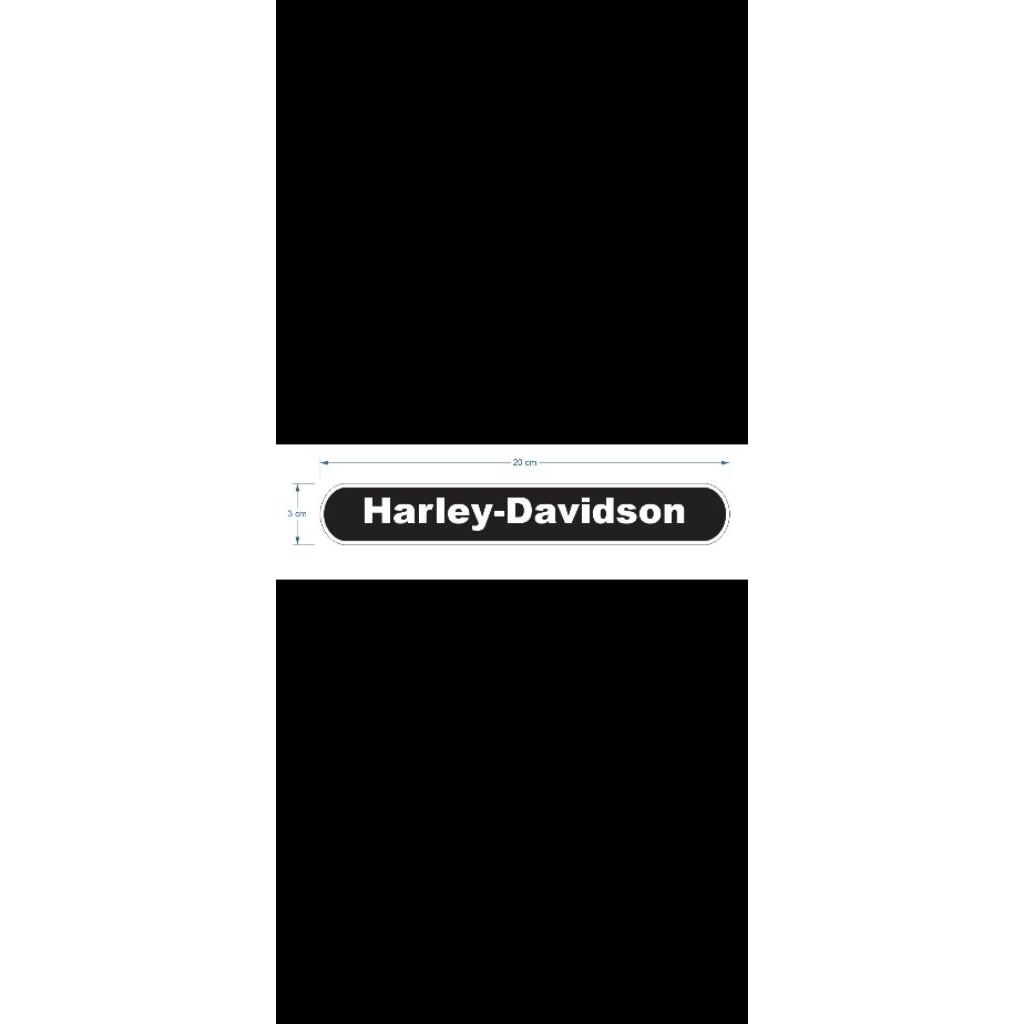 STICKER DECAL RESIN TIMBUL HARLEY DAVIDSON untuk bidang datar