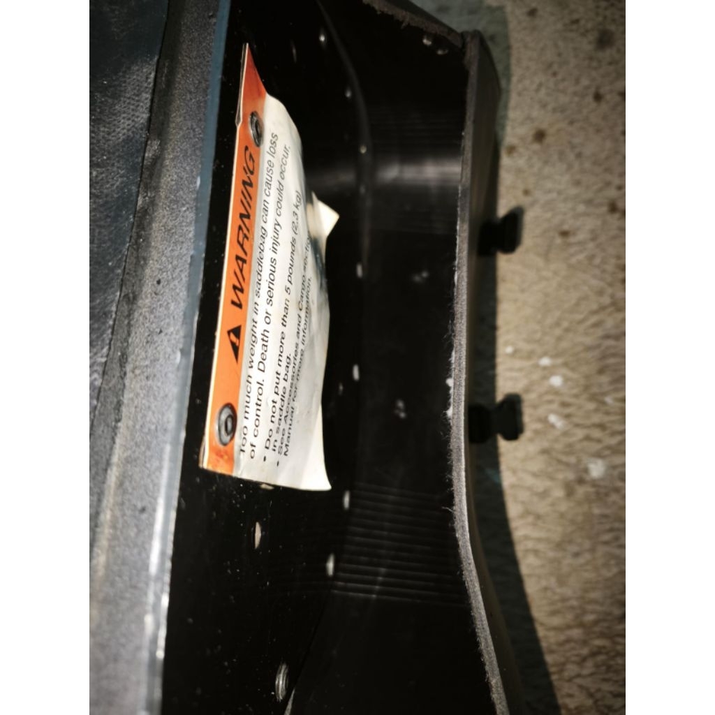 SIDEBAG SECOND ORIGINAL for Sportster or SOFTAIL Harley Davidson motorcycles kondisi 85%