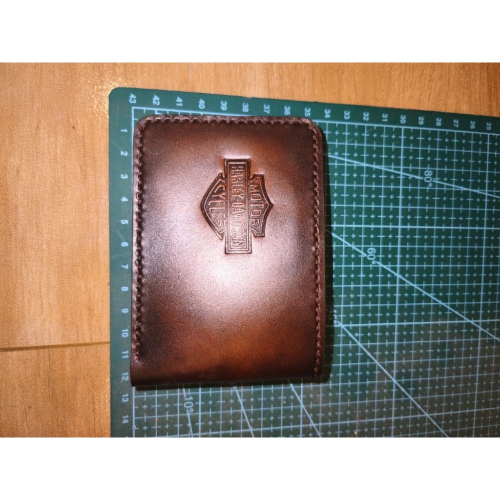 GENUINE LEATHER WALLET HARLEY DAVIDSON FOR 5 CARD / ID