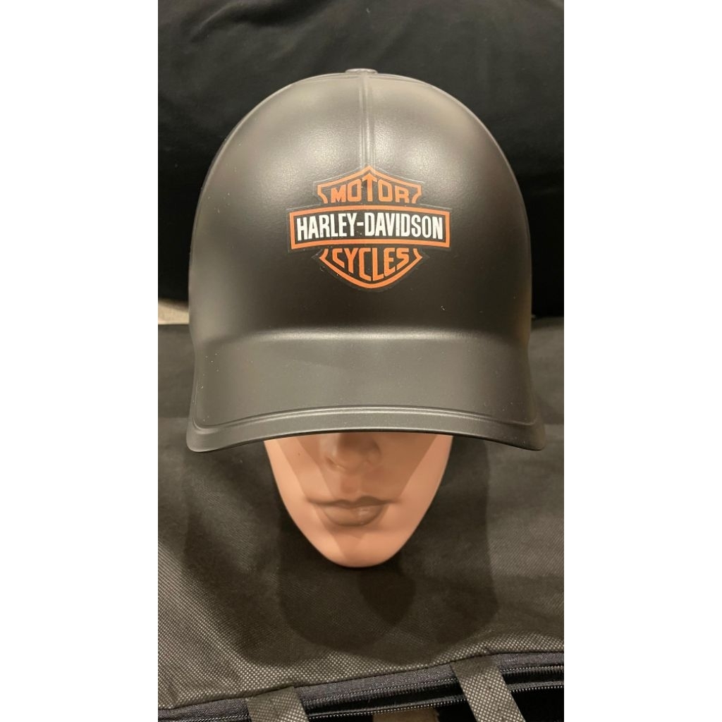 HALF HELMET UNIQUE MODEL BASEBALL CAP MOTIF HARLEY DAVIDSON MOTORCYCLE BLack allsize UNISEX LIGHT WEIGHT 0.6kg