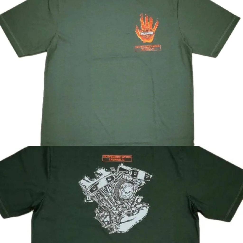 kaos T shirt hands army machine Harley davidson LD 55