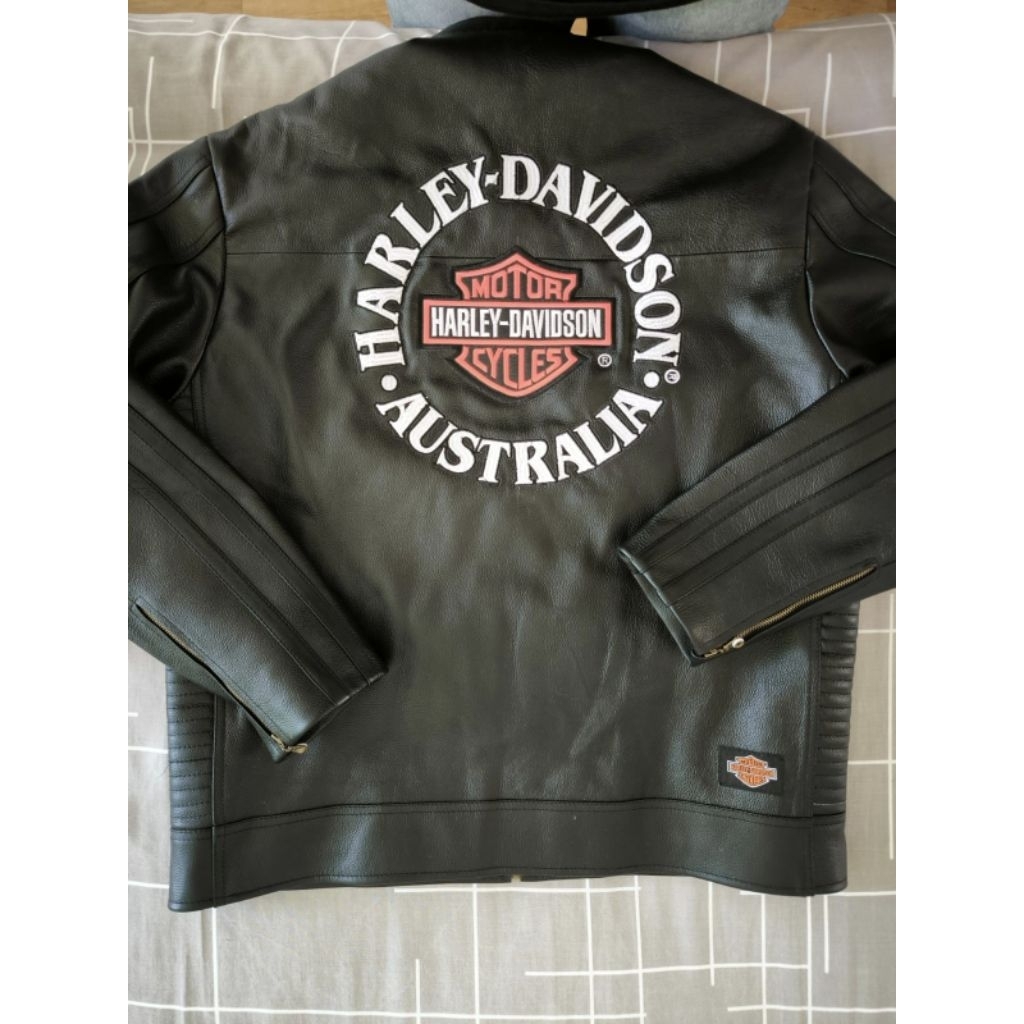 jaket kulit GENUINE LEATHER Harley davidson