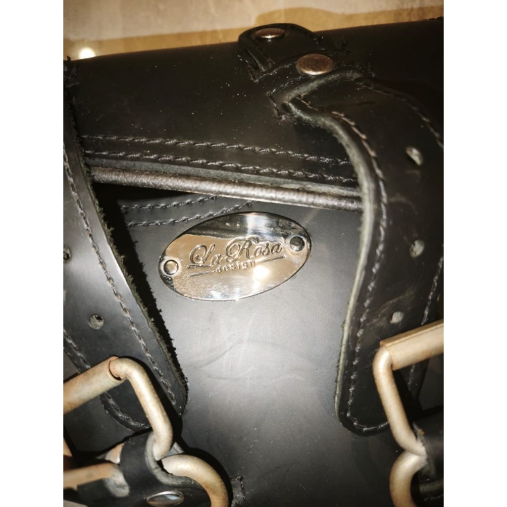 tas kulit La Rosa Design second original Harley Davidson motorcycles kondisi 85%