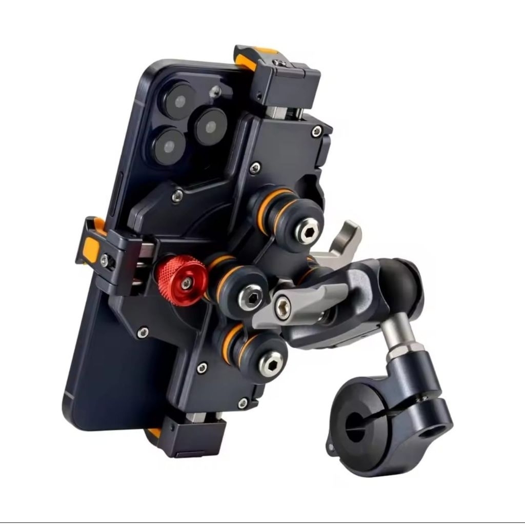UNIVERSAL MOTORCYCLE PHONE HOLDER ALLOY ANTI SHAKE