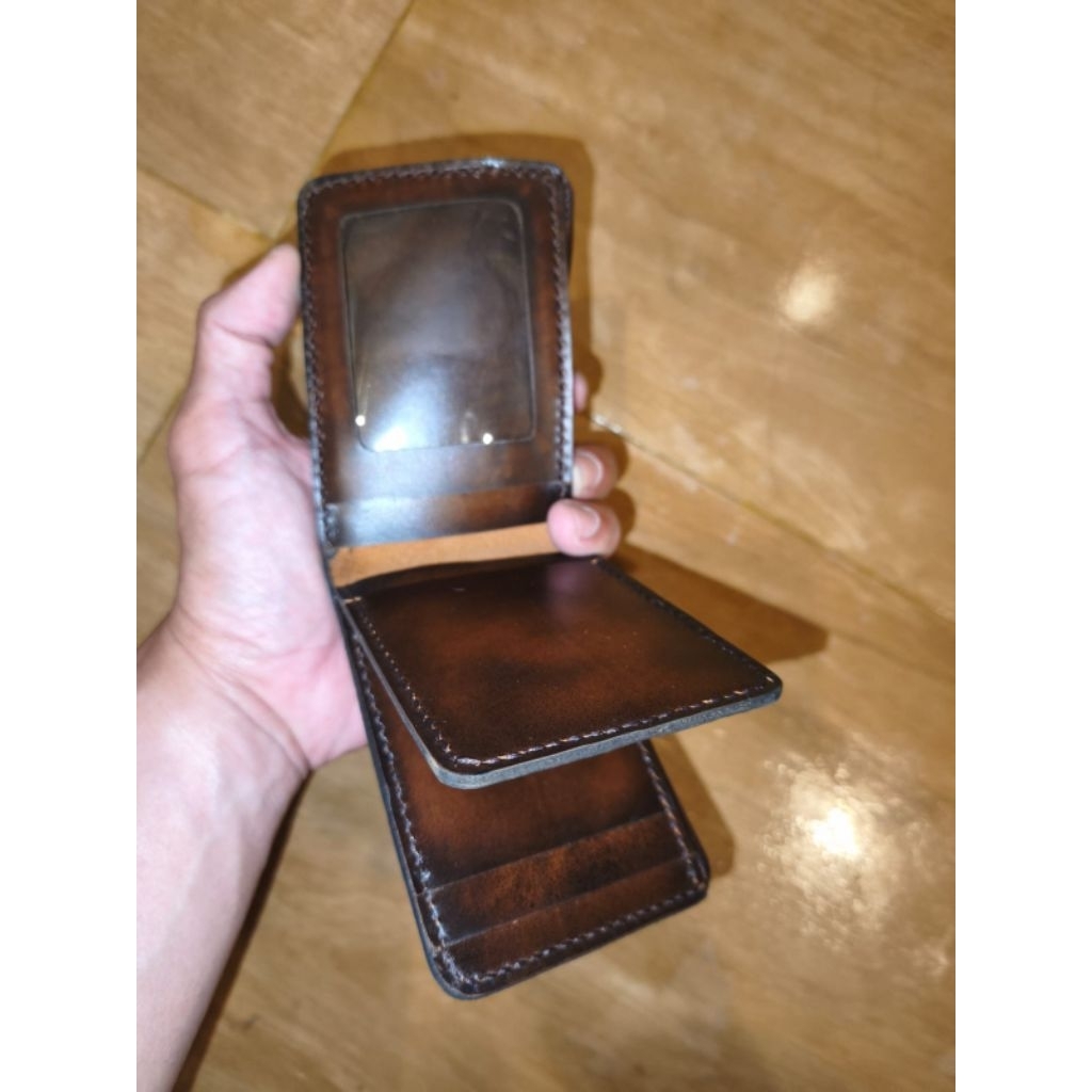 GENUINE Leather wallet for 10 for 10 card ID