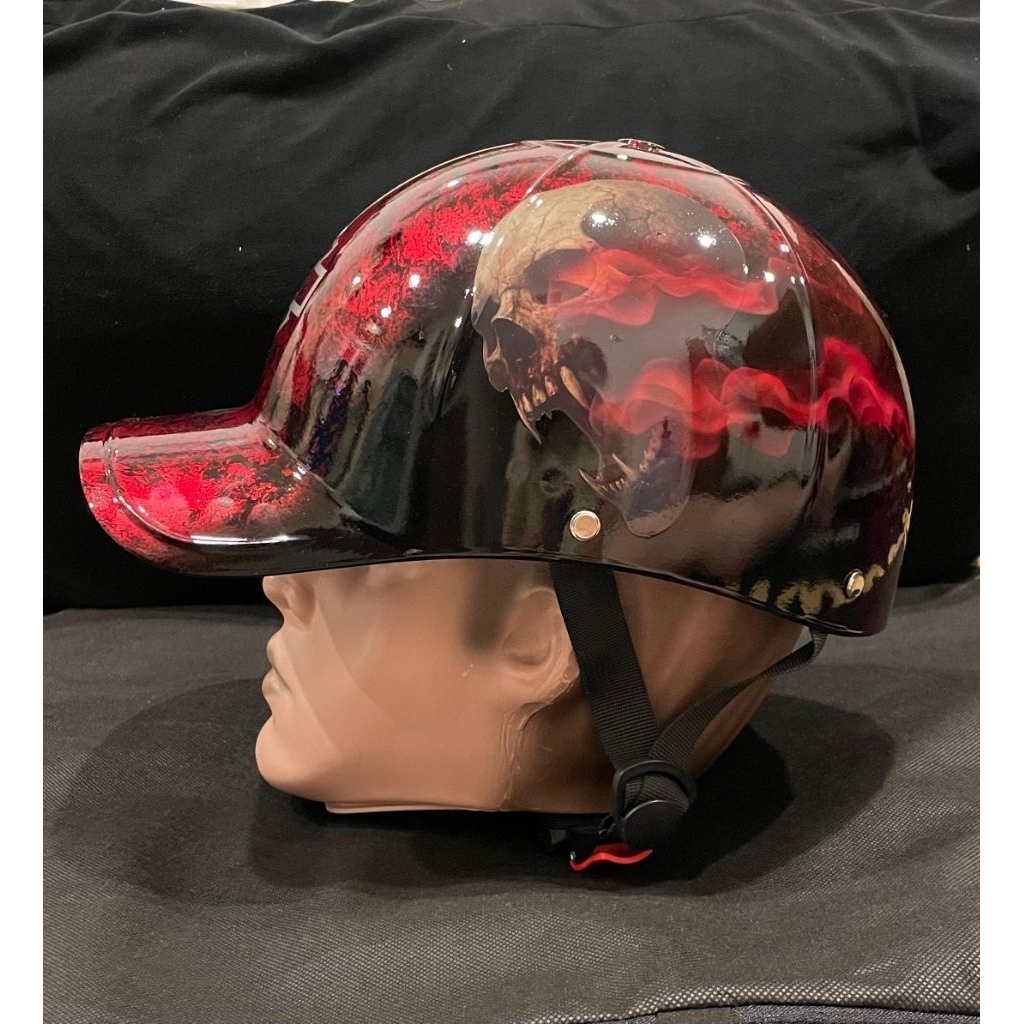HALF HELMET UNIQUE MODEL BASEBALL CAP MOTIF HARLEY DAVIDSON