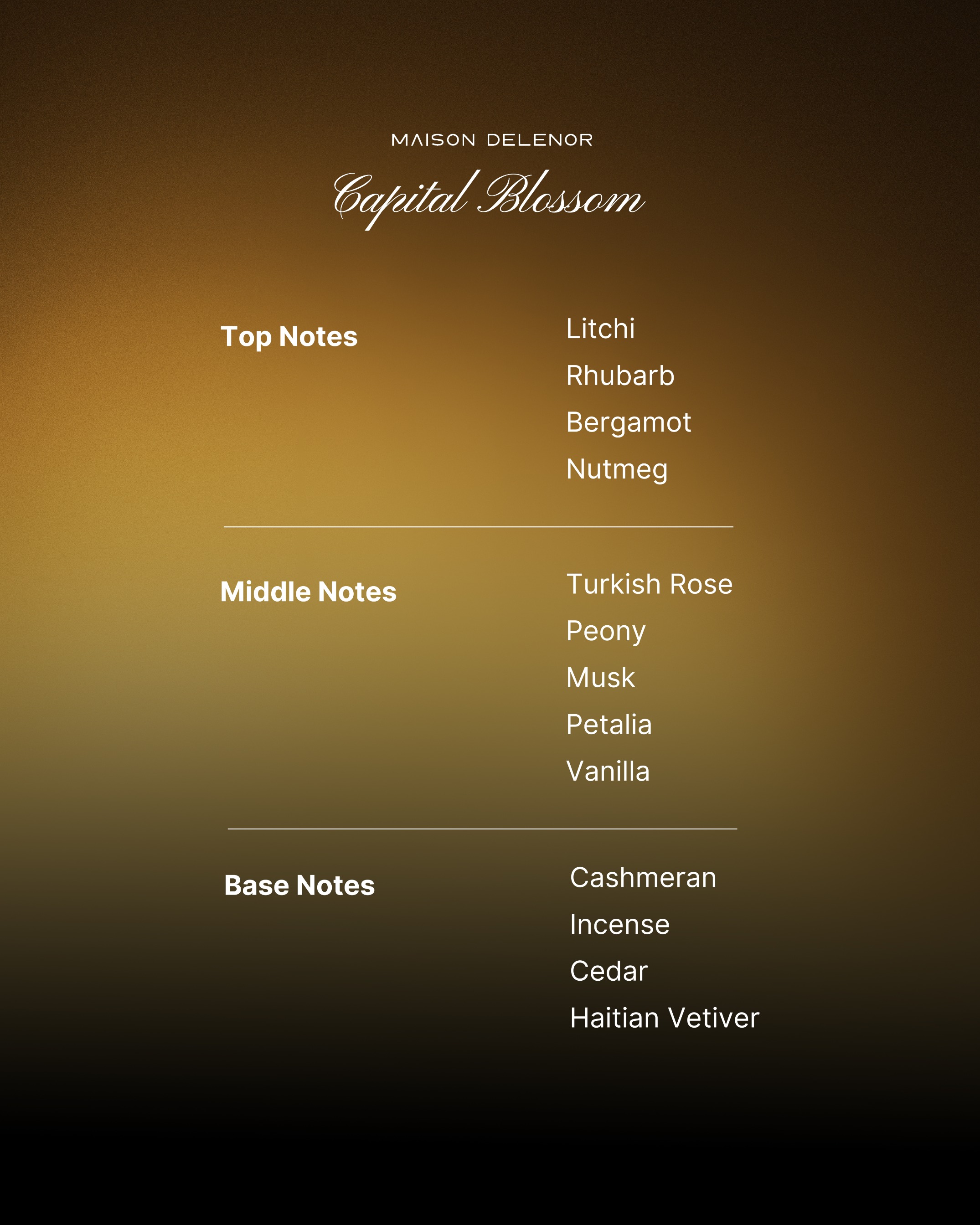 CAPITAL BLOSSOM - MAISON DE LENOR