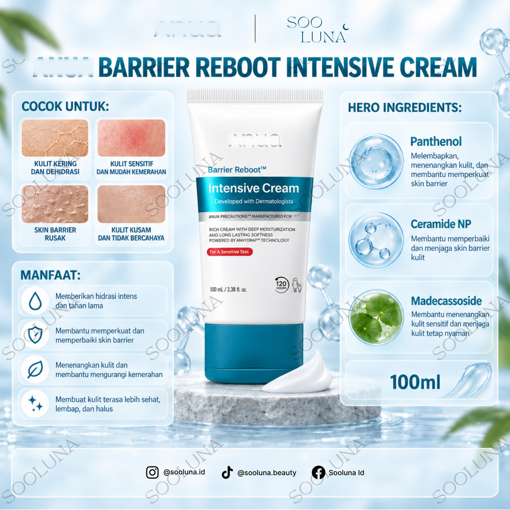 Anua Barrier Reboot Intensive Cream 100ml