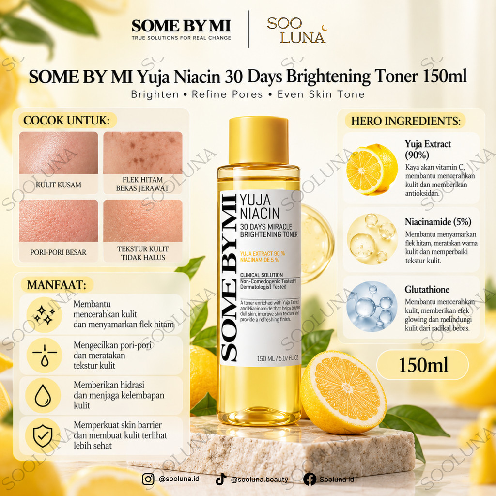 SOME BY MI Yuja Niacin 30 Days Brightening Toner 150ml