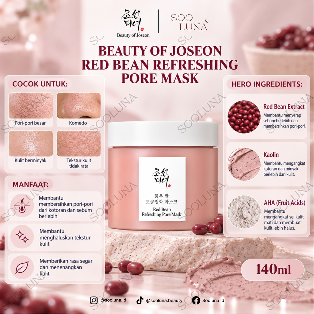 Beauty of Joseon Red Bean Refreshing Pore Mask 140ml