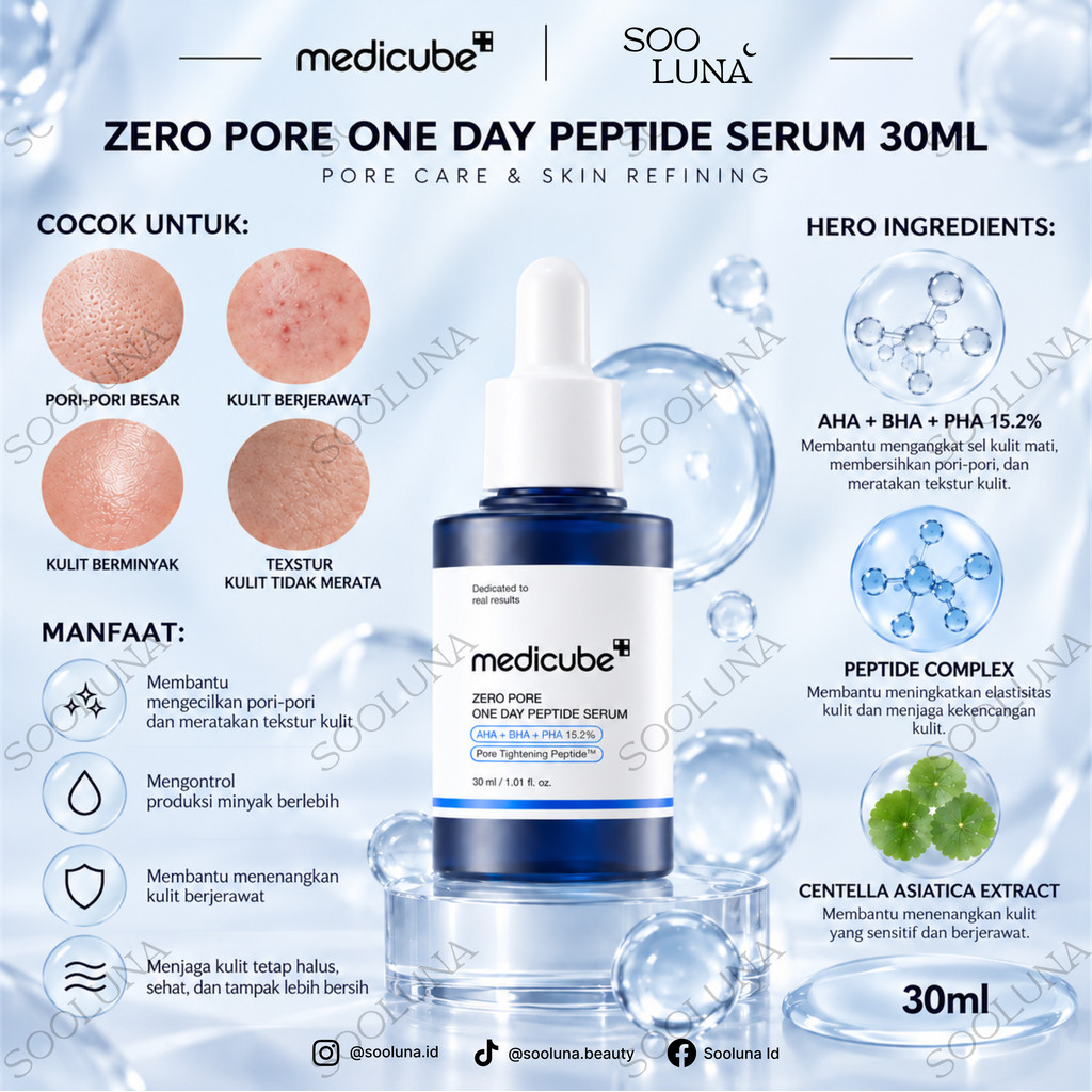 Medicube ZERO PORE ONE DAY PEPTIDE SERUM 30ML