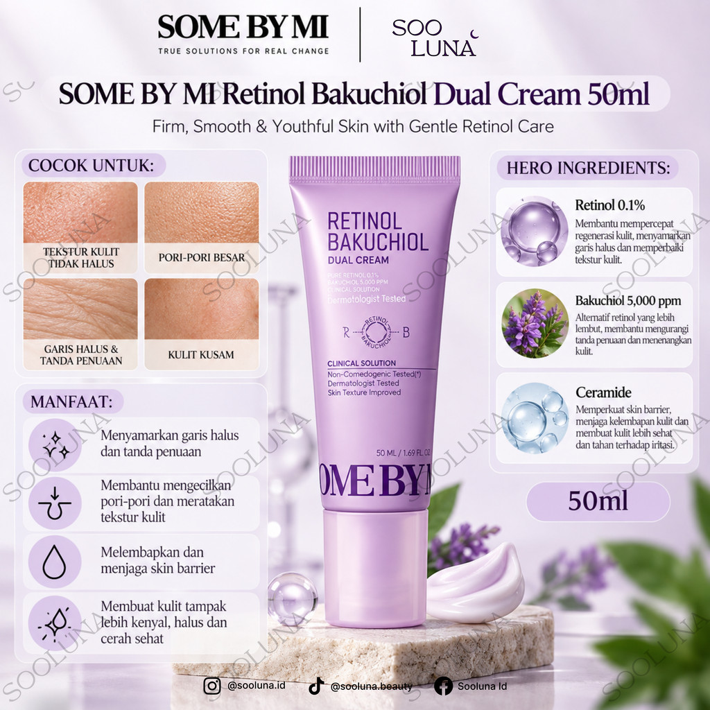 SOME BY MI RETINOL BAKUCHIOL DUAL CREAM 50ml