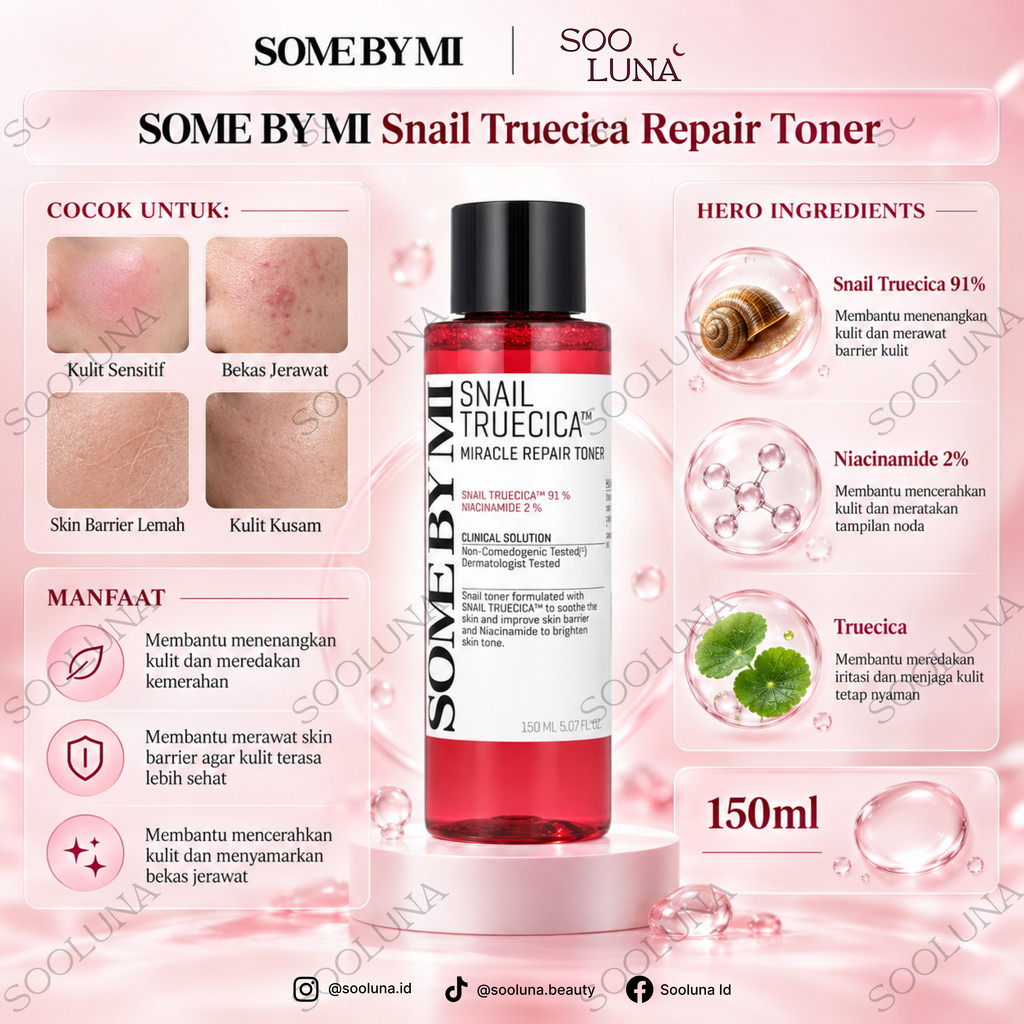 SOME BY MI Snail Truecica Repair Toner 150ml