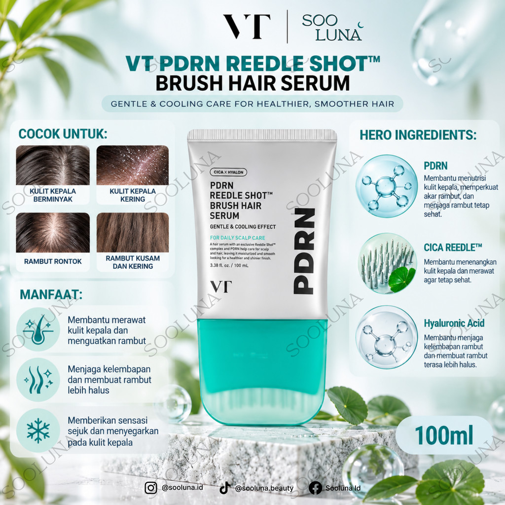 VT PDRN REEDLE SHOT BRUSH HAIR SERUM 100ml
