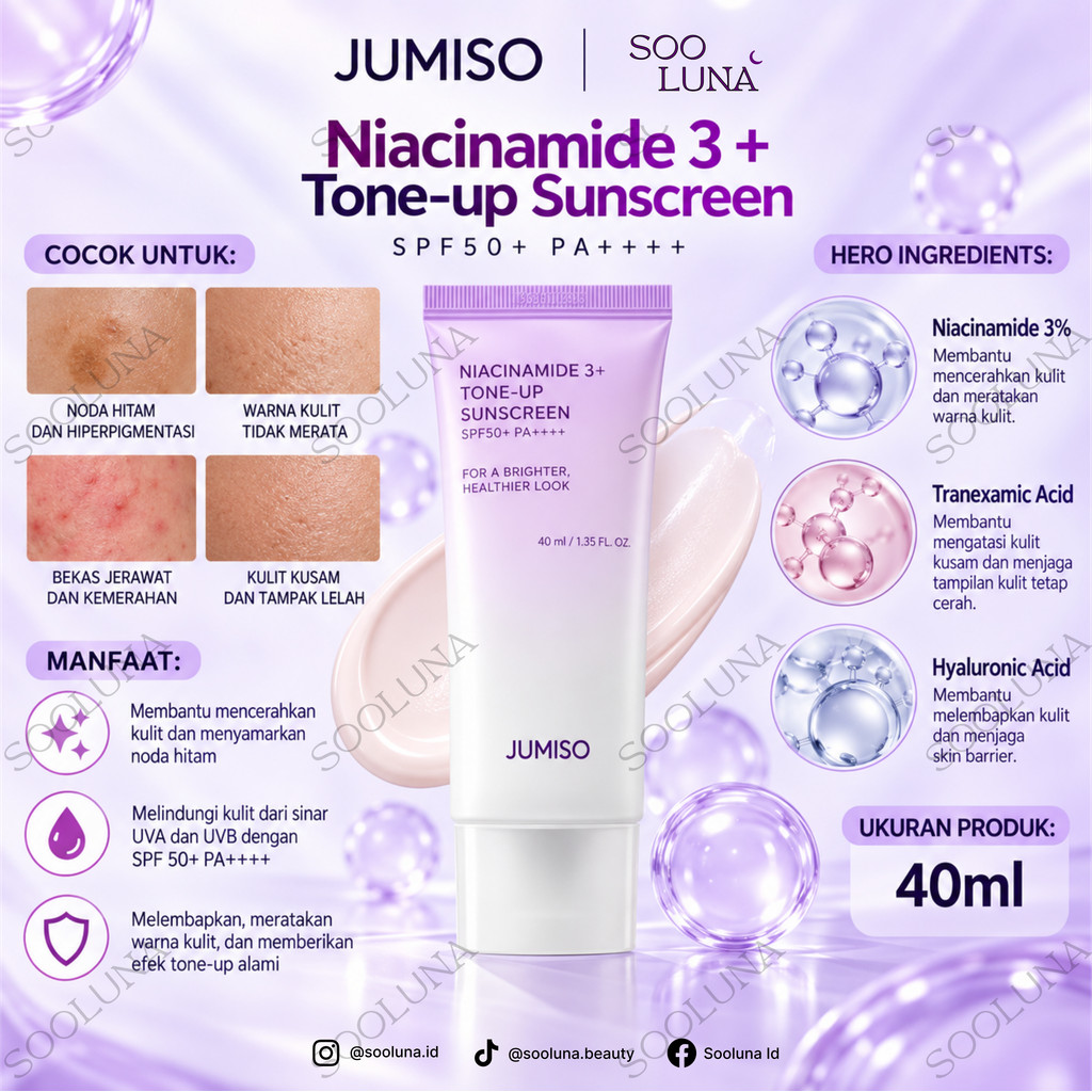 Jumiso Niacinamide 3 + Tone-up Sunscreen 40ml