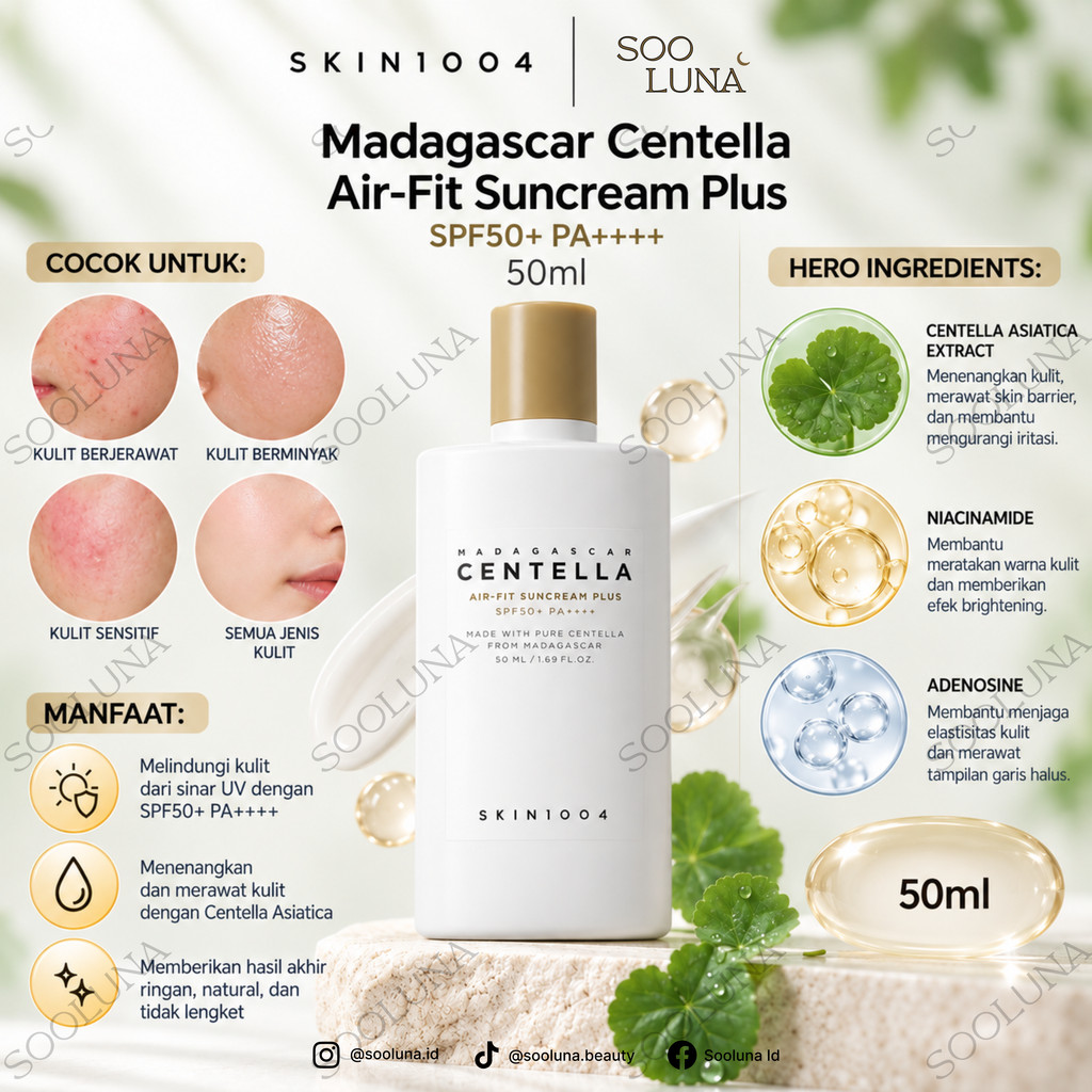 SKIN1004 Madagascar Centella Air-Fit Suncream Plus 50ml