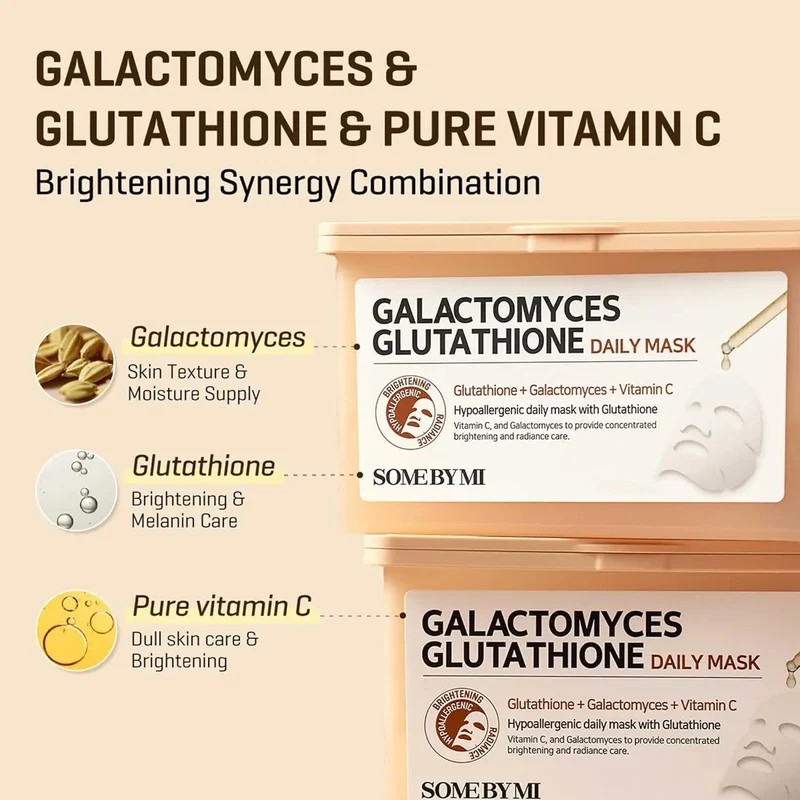 SOME BY MI GALACTOMYCES GLUTATHIONE DAILY MASK 30p