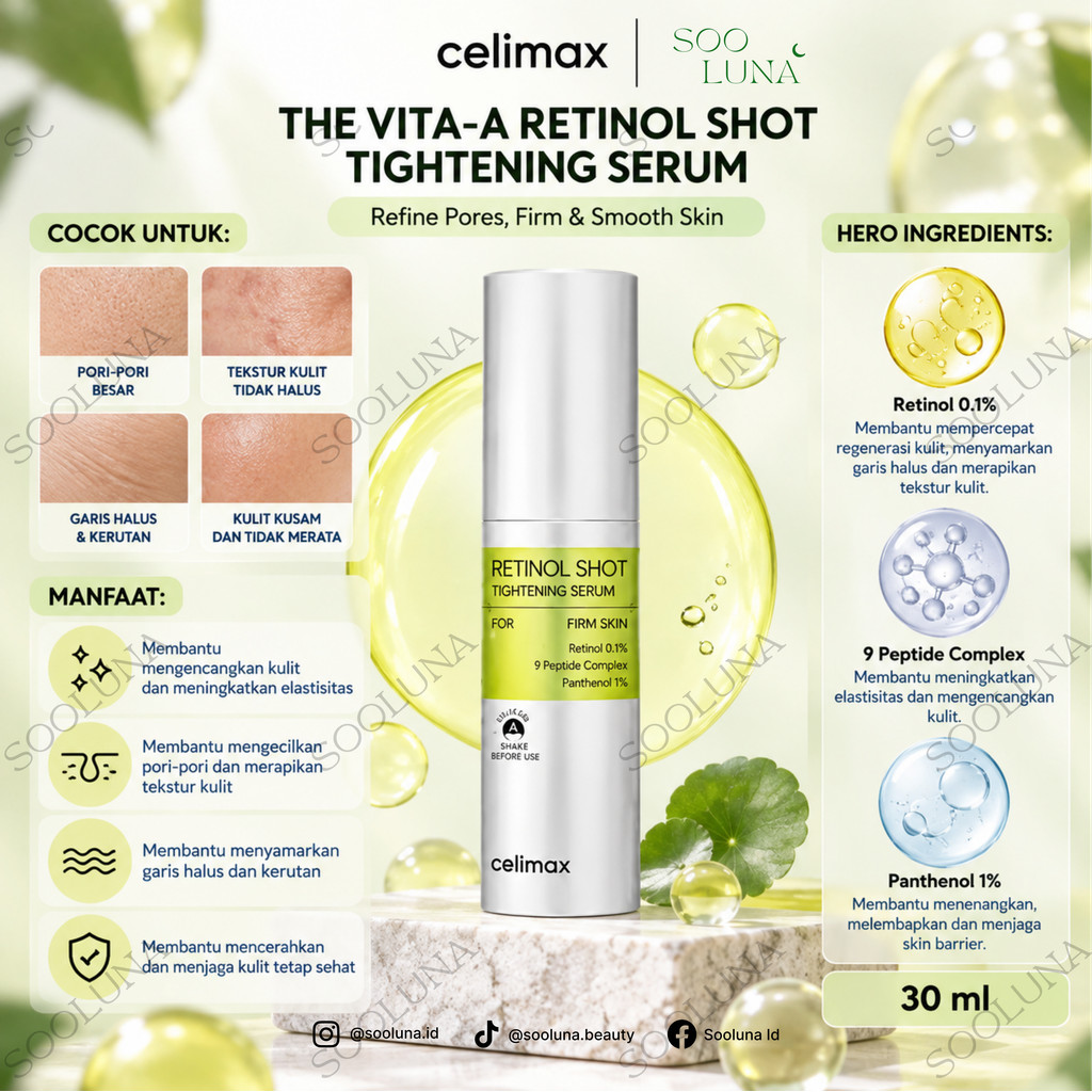 CELIMAX THE VITA-A RETINOL SHOT TIGHTENING SERUM 30ML