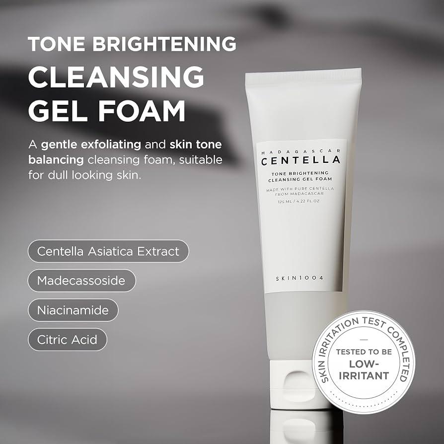 SKIN1004 Centella Tone Brightening Cleansing Gel Foam 125ml