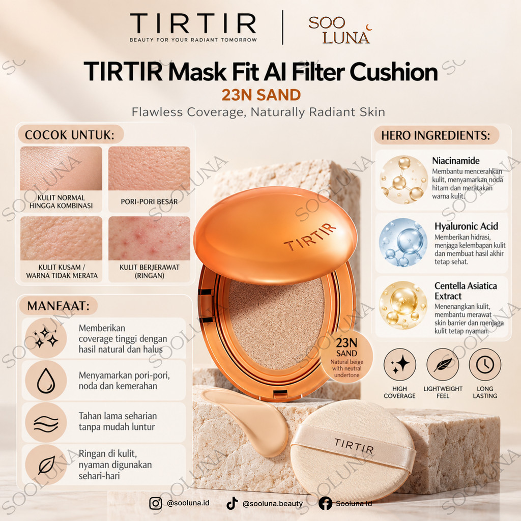 TIRTIR Mask Fit AI Filter Cushion 23N SAND