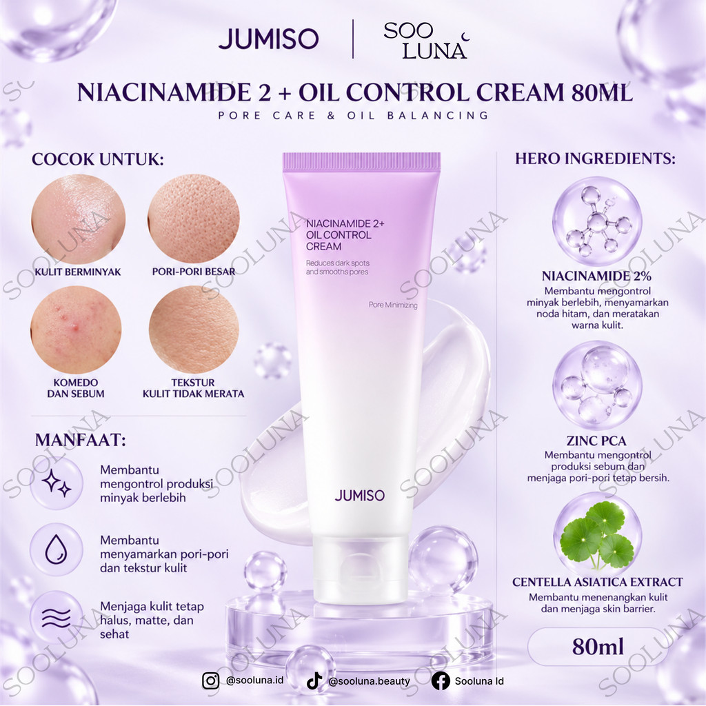 Jumiso Niacinamide 2 + Oil Control Cream 80ml