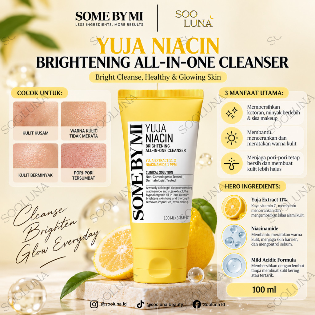 SOME BY MI Yuja Brightening All in One Cleanser 100ml