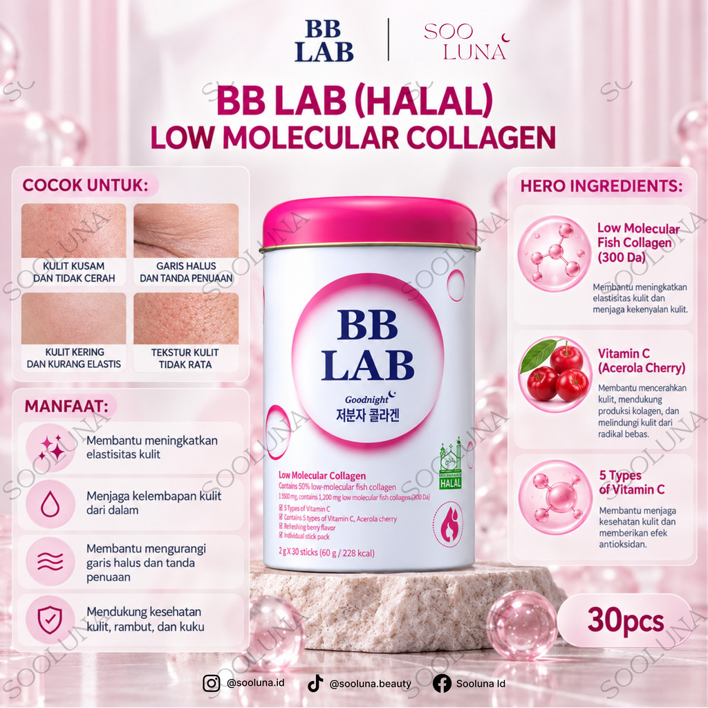 BB Lab (Halal) Low Molecular Collagen 30pcs