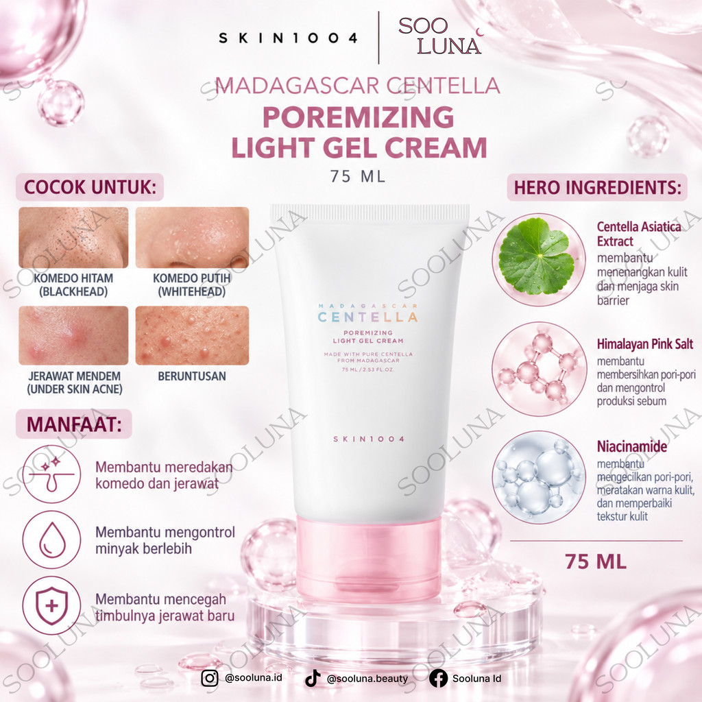 SKIN1004 Centella Poremizing Light Gel Cream 75ml