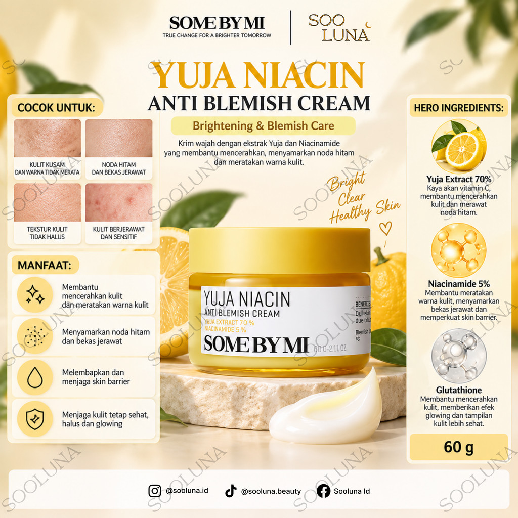 SOME BY MI Yuja Niacin Blemish Cream 60g