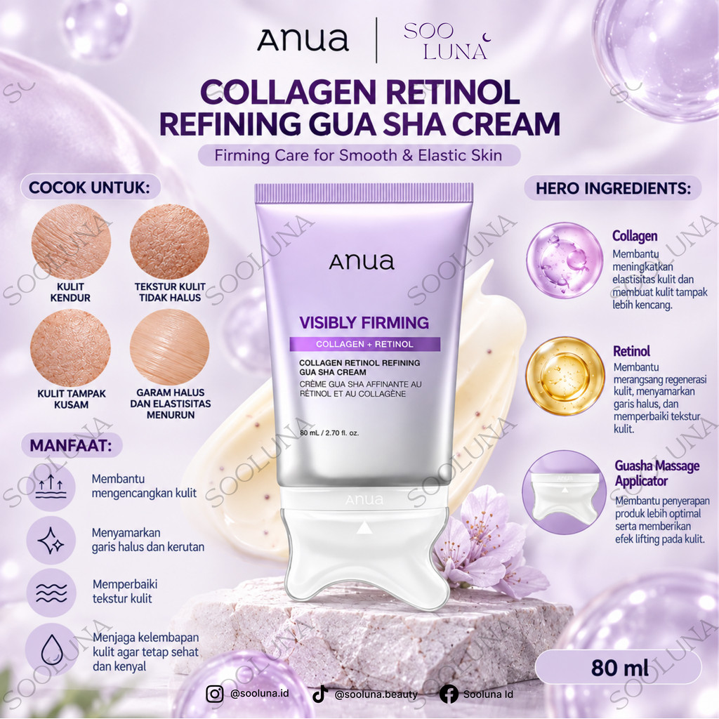 Anua Collagen Retinol Refining Gua Sha Cream 80ml