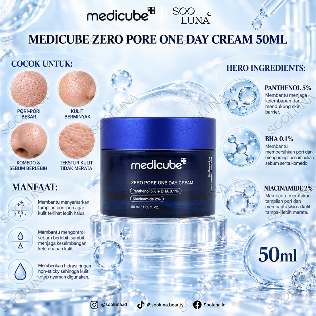 Medicube ZERO PORE ONE DAY CREAM 50ML
